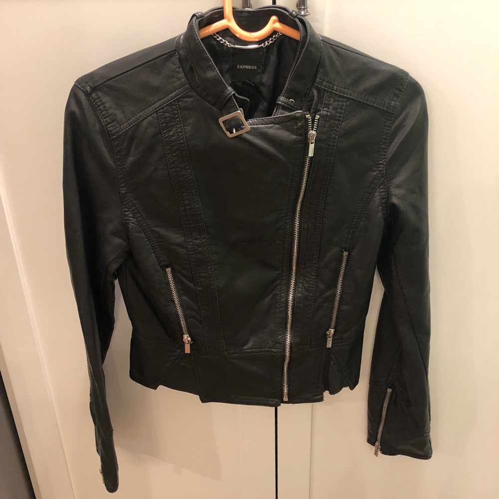 Express faux leather jacket